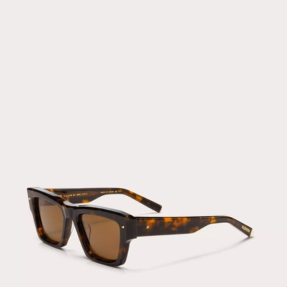 NEW VALENTINO SUNGLASSES, UNISEX HAVANA SQUARE EYEWEAR VALENTINO main image 4